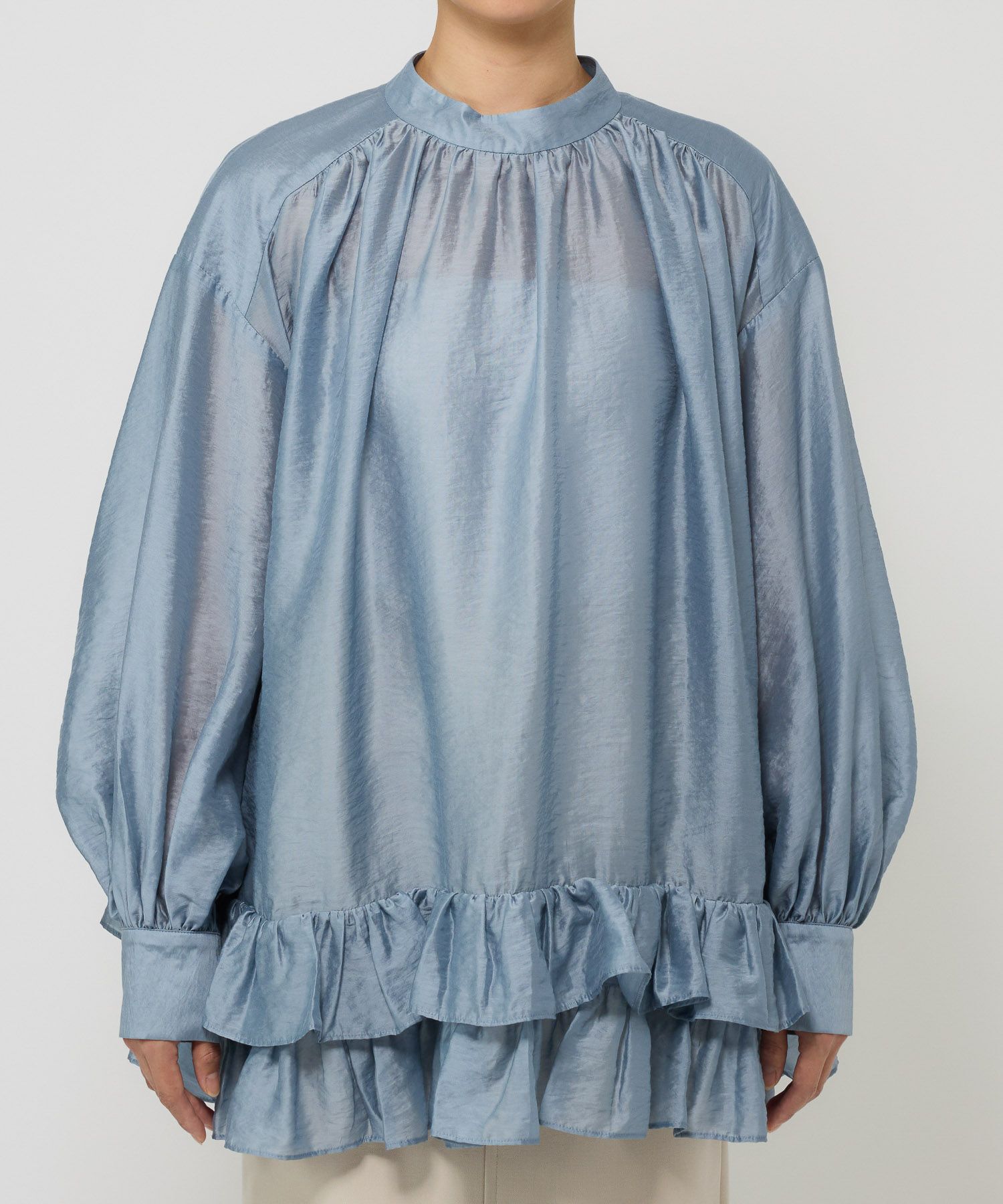 BABYLONE「シアーフリルブラウス」|シャツ・ブラウス|