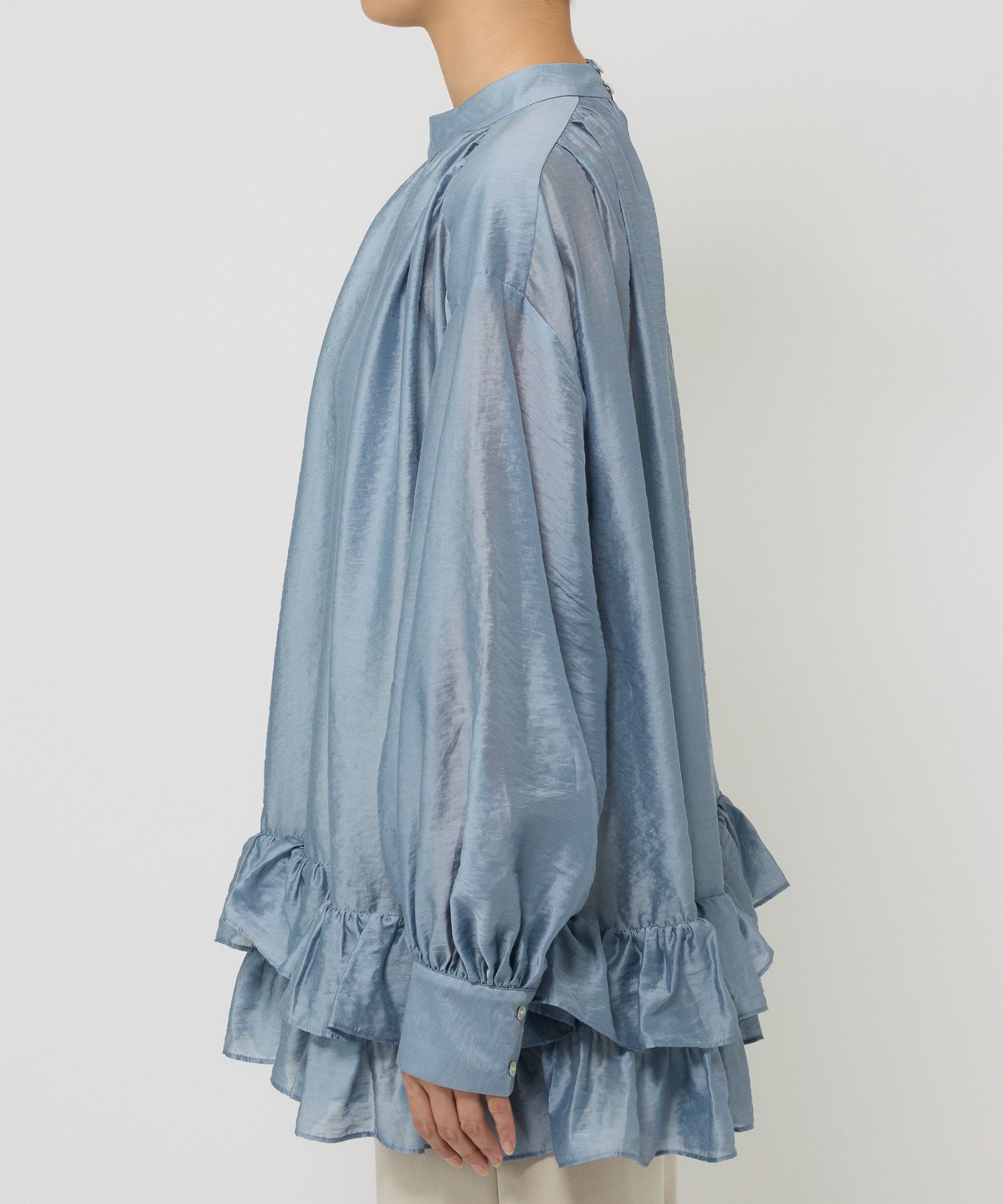 BABYLONE「シアーフリルブラウス」|シャツ・ブラウス|