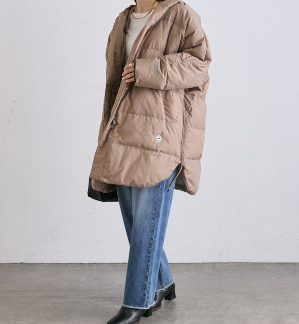  「【軽くて暖かいが叶う♪】フレンチダックダウンフードコート」|ダウン|