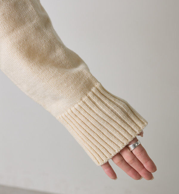  「【手洗いOK】ハンドウォッシャブルニットパーカー」|ニット・セーター|