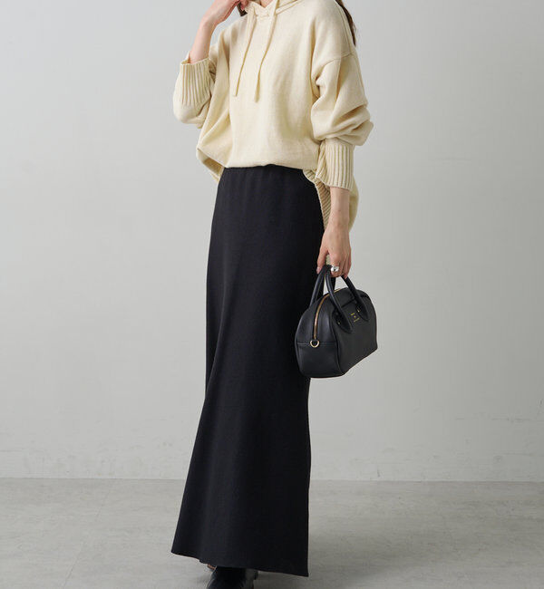  「【手洗いOK】ハンドウォッシャブルニットパーカー」|ニット・セーター|