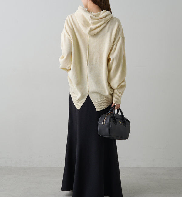  「【手洗いOK】ハンドウォッシャブルニットパーカー」|ニット・セーター|