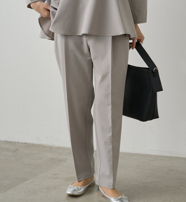  「【Du noir】バックリボンペプラムブラウス+スラックスパンツセット」|その他|