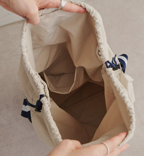  「【F&B】リサイクルナイロン撥水ドロストショルダーバッグ」|ショルダー・メッセンジャー|