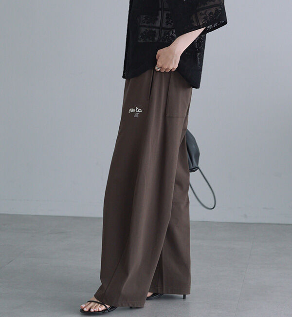  「【接触冷感+抗菌】カーブシルエットカットソーパンツ」|その他|