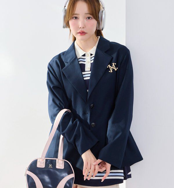  「ポロ襟ニットワンピース」|ワンピース|