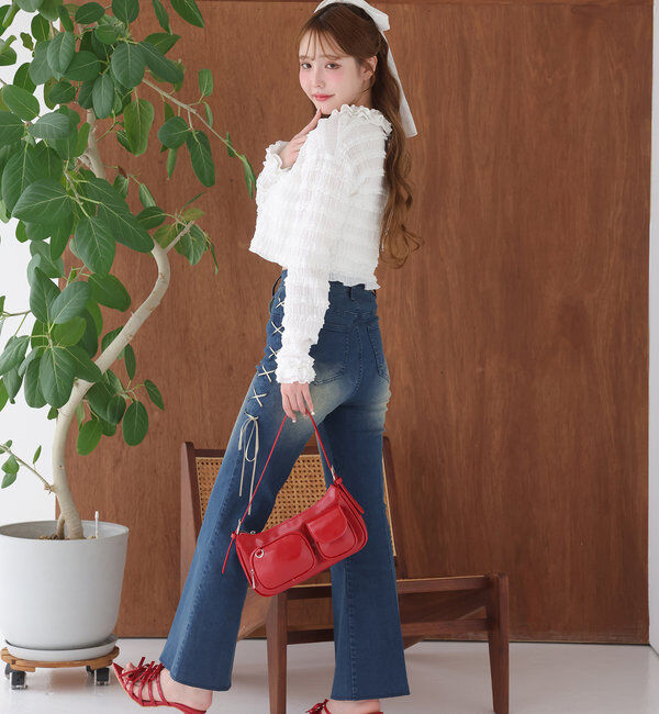  「フリルレースカーデ」|プルオーバー|