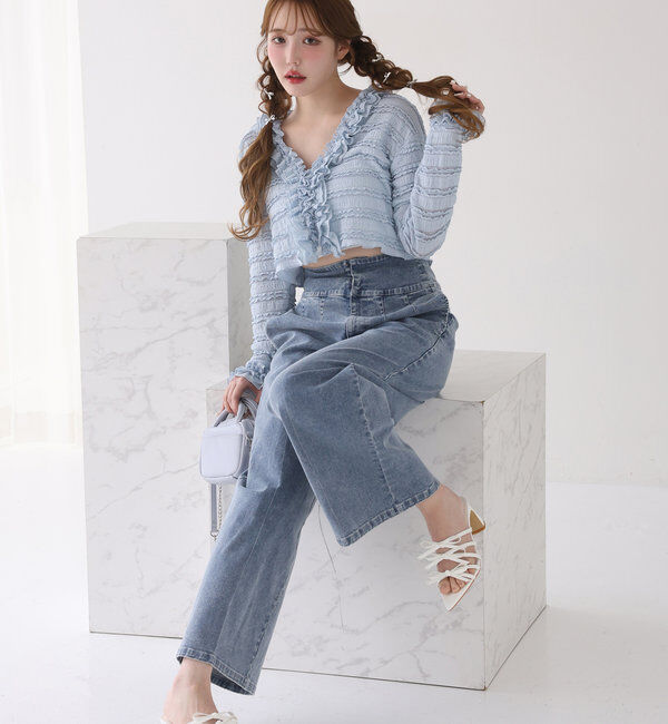  「フリルレースカーデ」|プルオーバー|