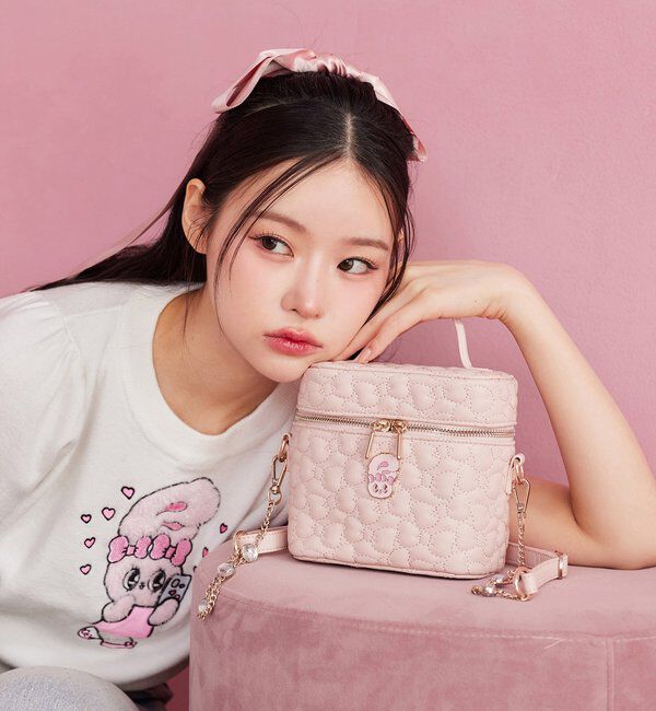  「【Esther Bunny コラボ】リボンキルティングバニティバッグ」|ショルダー・メッセンジャー|