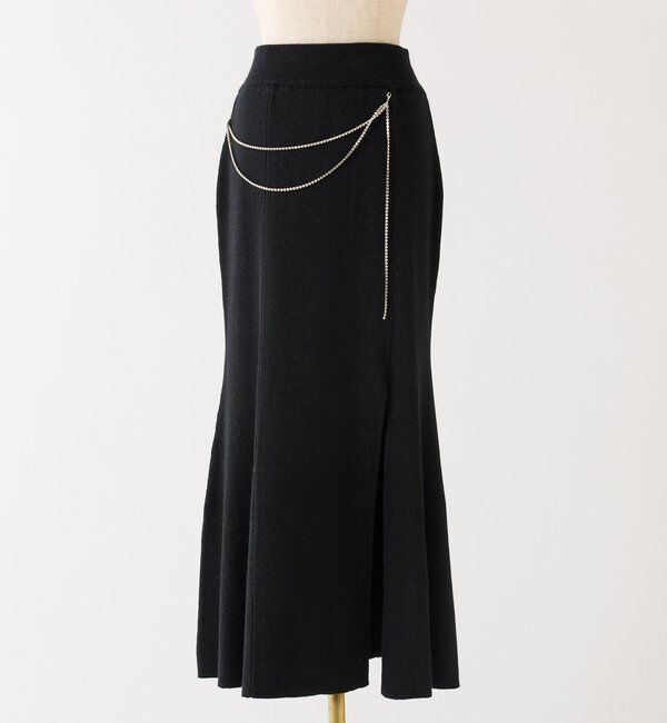  「【Twinkle Collection】スリット入りニットスカート」|スカート|