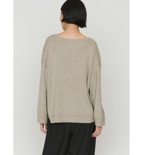 MIDIUMISOLID「MIDIUMISOLID for Ladies リブピンタックプルオーバー」|ニット・セーター|