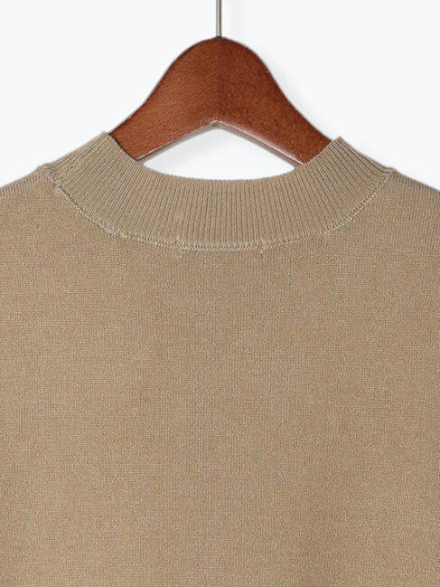 Te chichi「幾何柄オーガンジースリーブニット」|ニット・セーター|