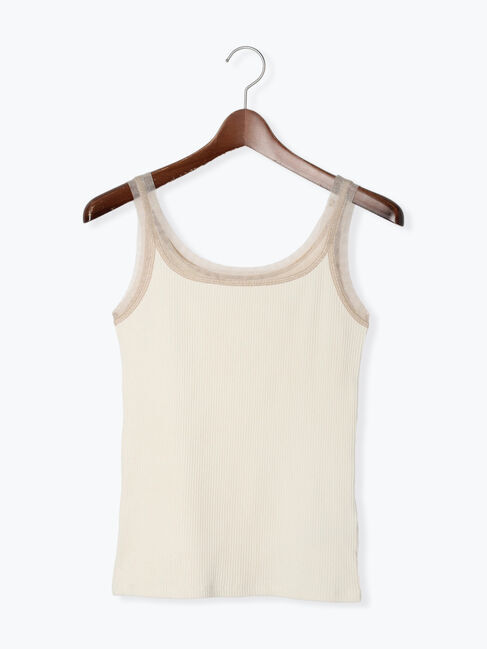 Te chichi「2WAYチュールショルダータンクトップ」|Tシャツ・カットソー|