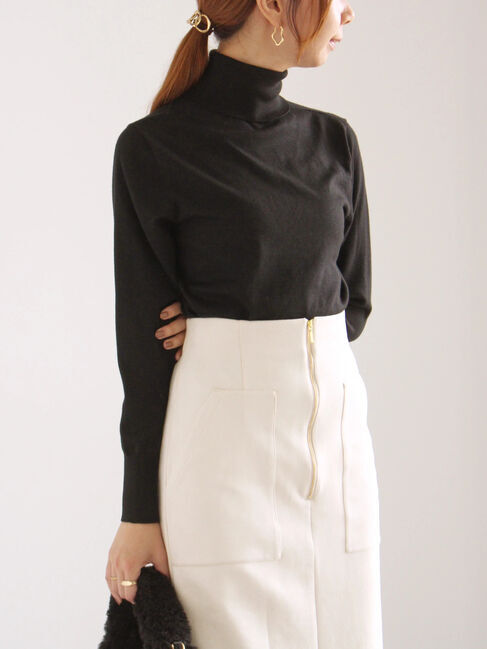 Te chichi「リブタートルネックプルオーバー」|ニット・セーター|