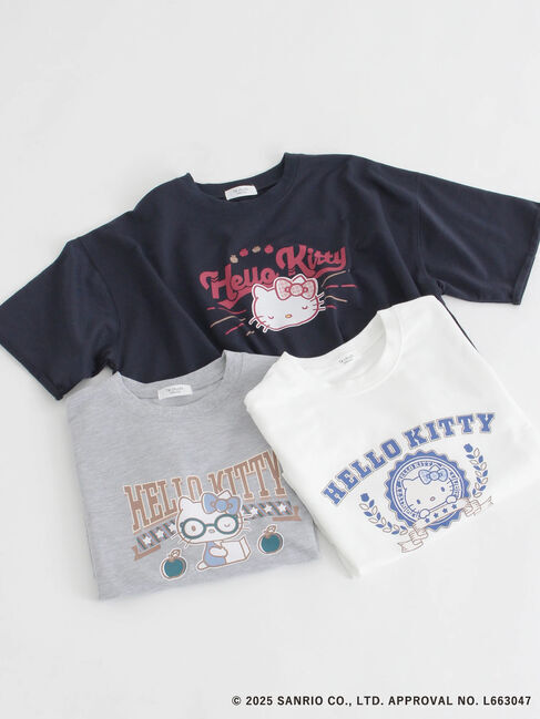 Te chichi TERRASSE「【HELLO KITTY】ミニ裏毛プリント5分袖トップス」|その他|