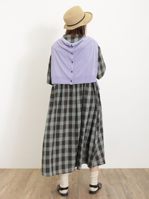 Samansa Mos2「【Sサイズ / WEB限定】【イージーケア】柄アソートリネン混シャツワンピース」|ワンピース|