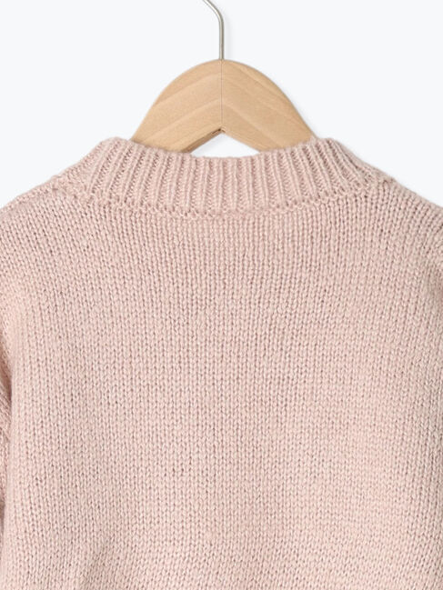  「【マシンウォッシャブル】花刺繍ニットプルオーバー」|ニット・セーター|