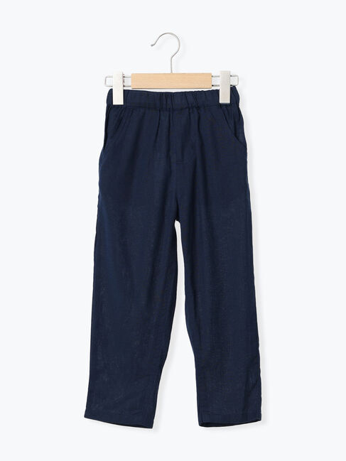 Samansa Mos2 Lagom「コットンリネンテーパードパンツ」|その他|ネイビー