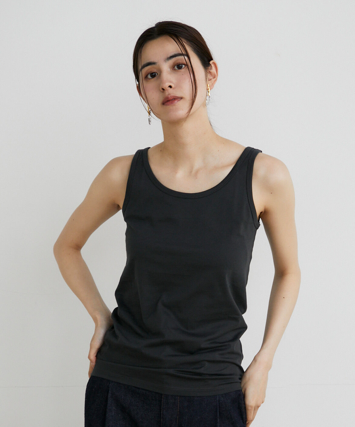 INED「タンクトップ《スビン綿MIX天竺/A-GIRL&rsquo;S 》」|タンクトップ|スミクロ5