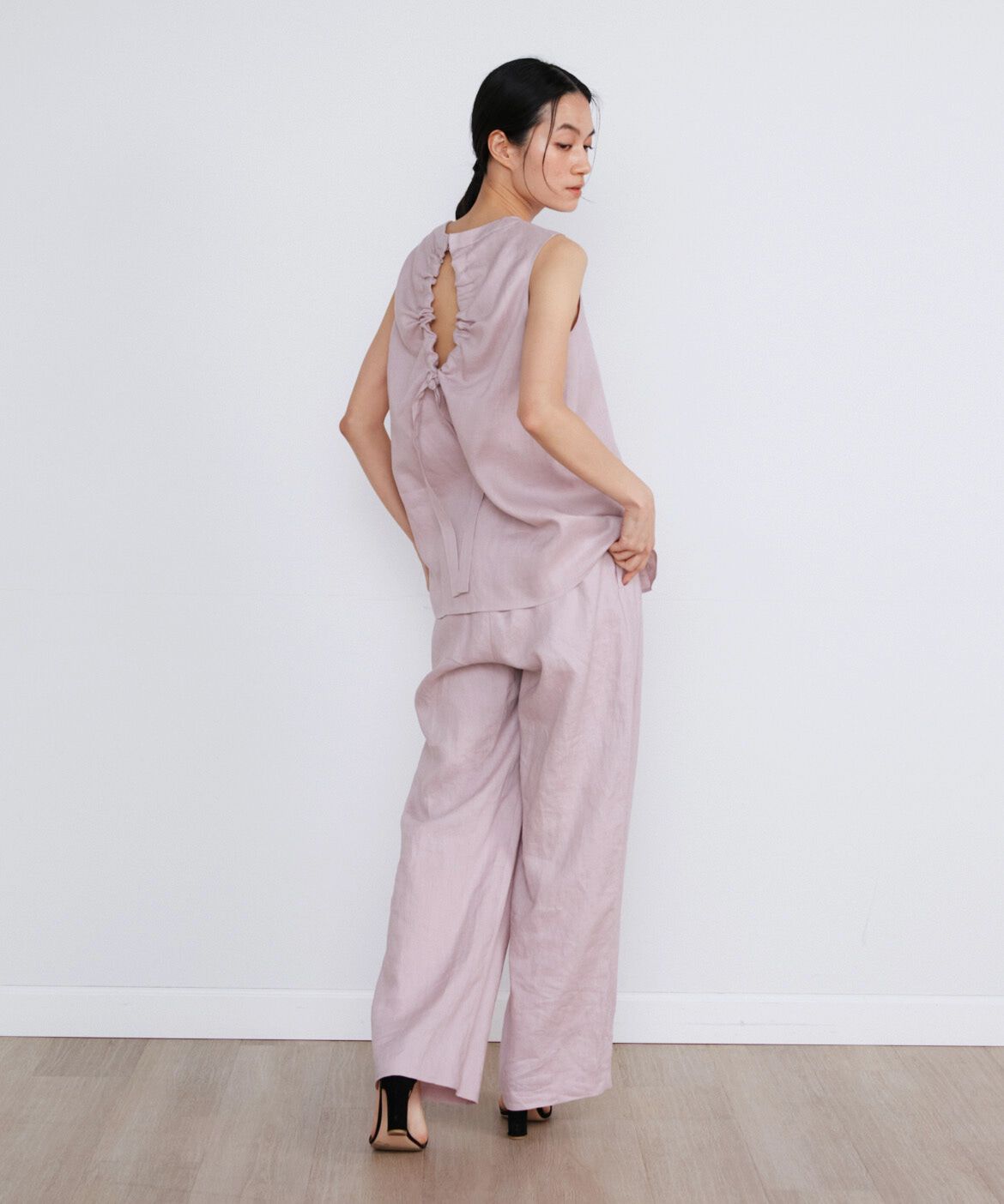 INED「リネンボックスプリーツブラウス《la veille by SUPERIOR CLOSET》」|シャツ・ブラウス|