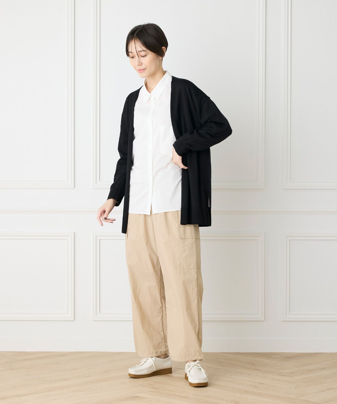 DAY by DAY it&rsquo;s international「ウォッシャブルウール着流しロングカーディガン《HARMONY》」|カーディガン|