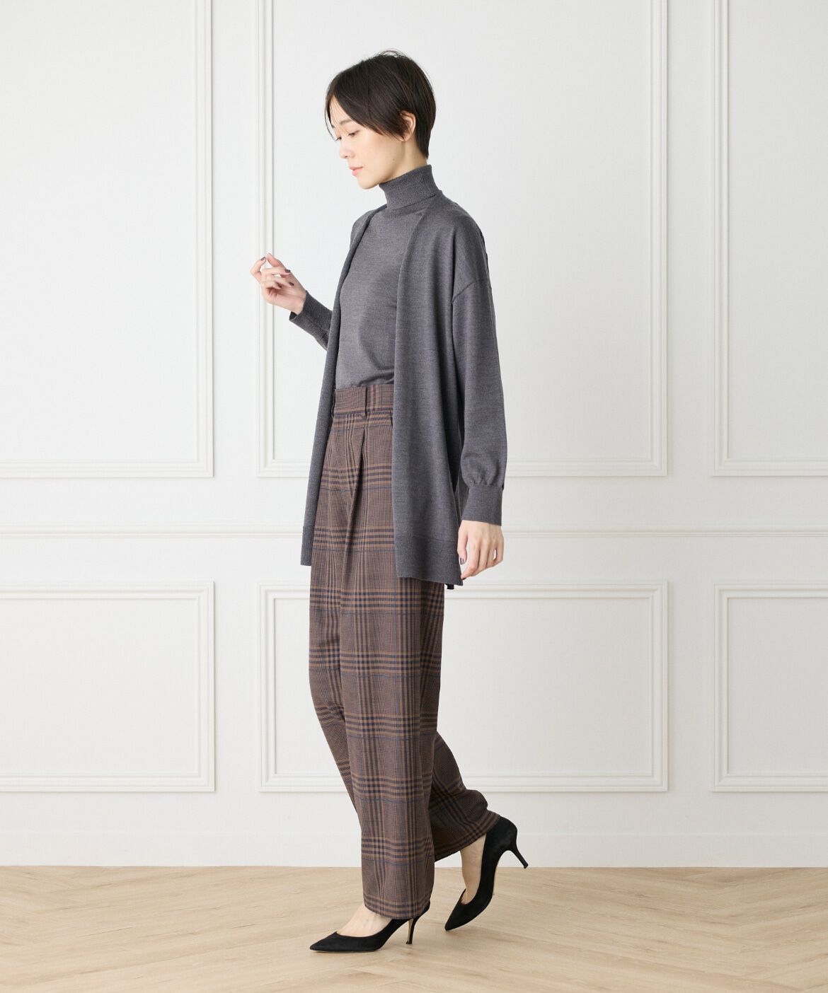 DAY by DAY it&rsquo;s international「ウォッシャブルウール着流しロングカーディガン《HARMONY》」|カーディガン|