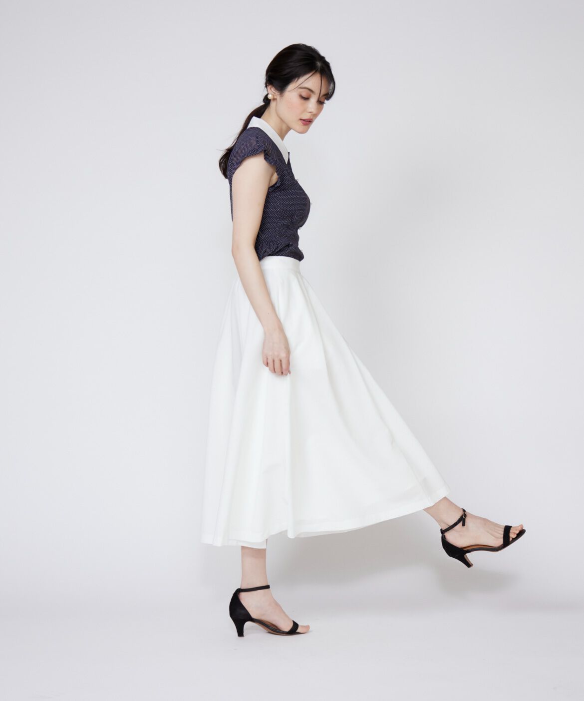 Maglie le cassetto「《大きいサイズ》ボリュームタックスカート」|スカート|