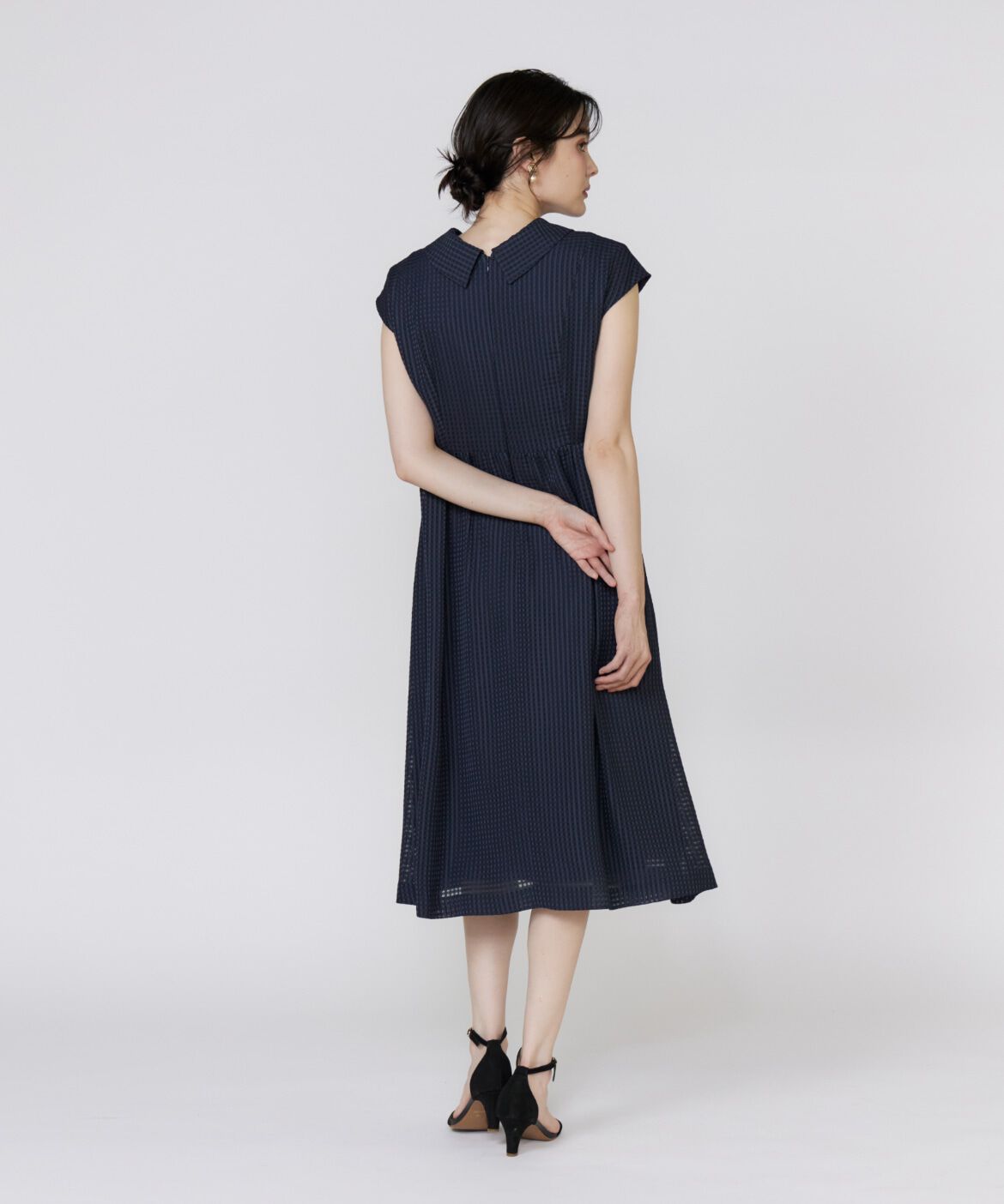 Maglie le cassetto「《大きいサイズ》《WEB限定》シアーチェックワンピース」|ワンピース|