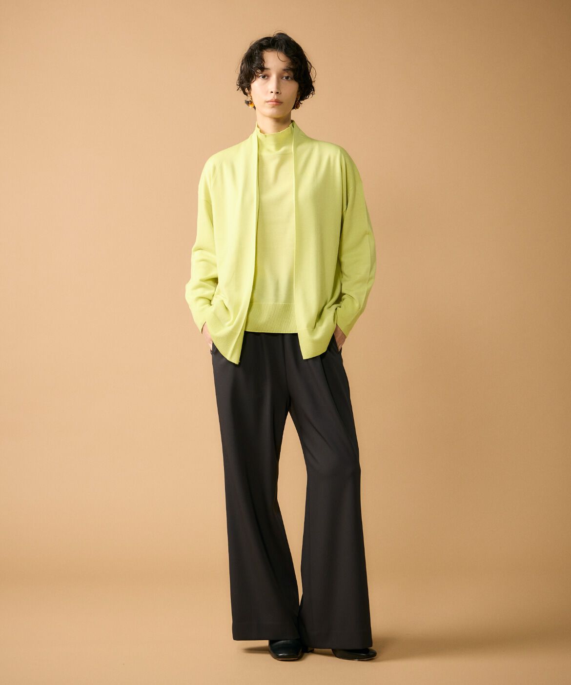 7-IDconcept.「《大きいサイズ》ハイネックボリュームプルオーバー」|ニット・セーター|