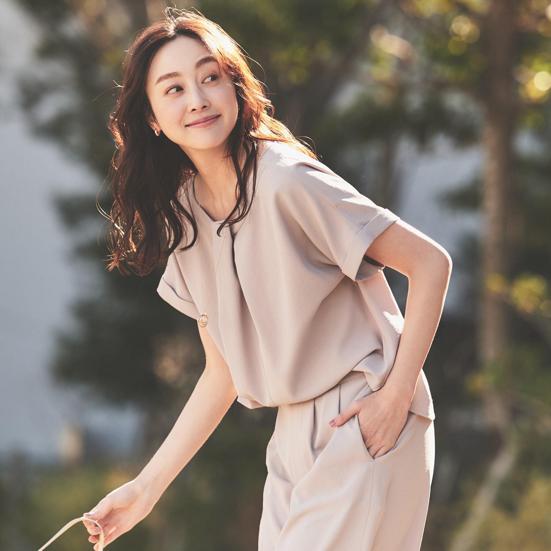 UNTITLED「【セットアップ可/接触冷感/イージーケア】リラクミスト　2WAYブラウス」|シャツ・ブラウス|