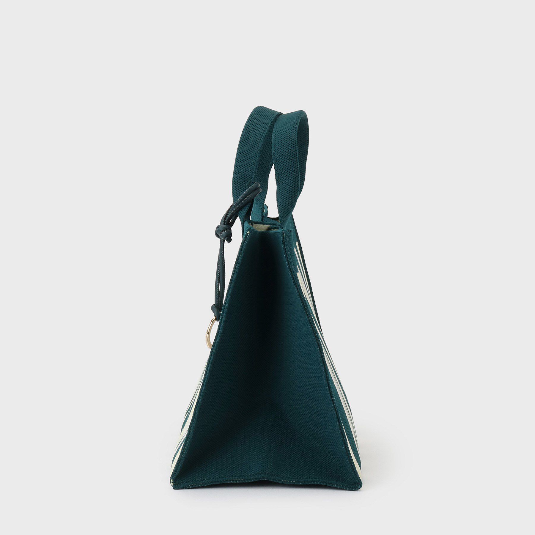 UNTITLED「【手洗い可】マルチストライプニットバッグ」|ハンドバッグ|