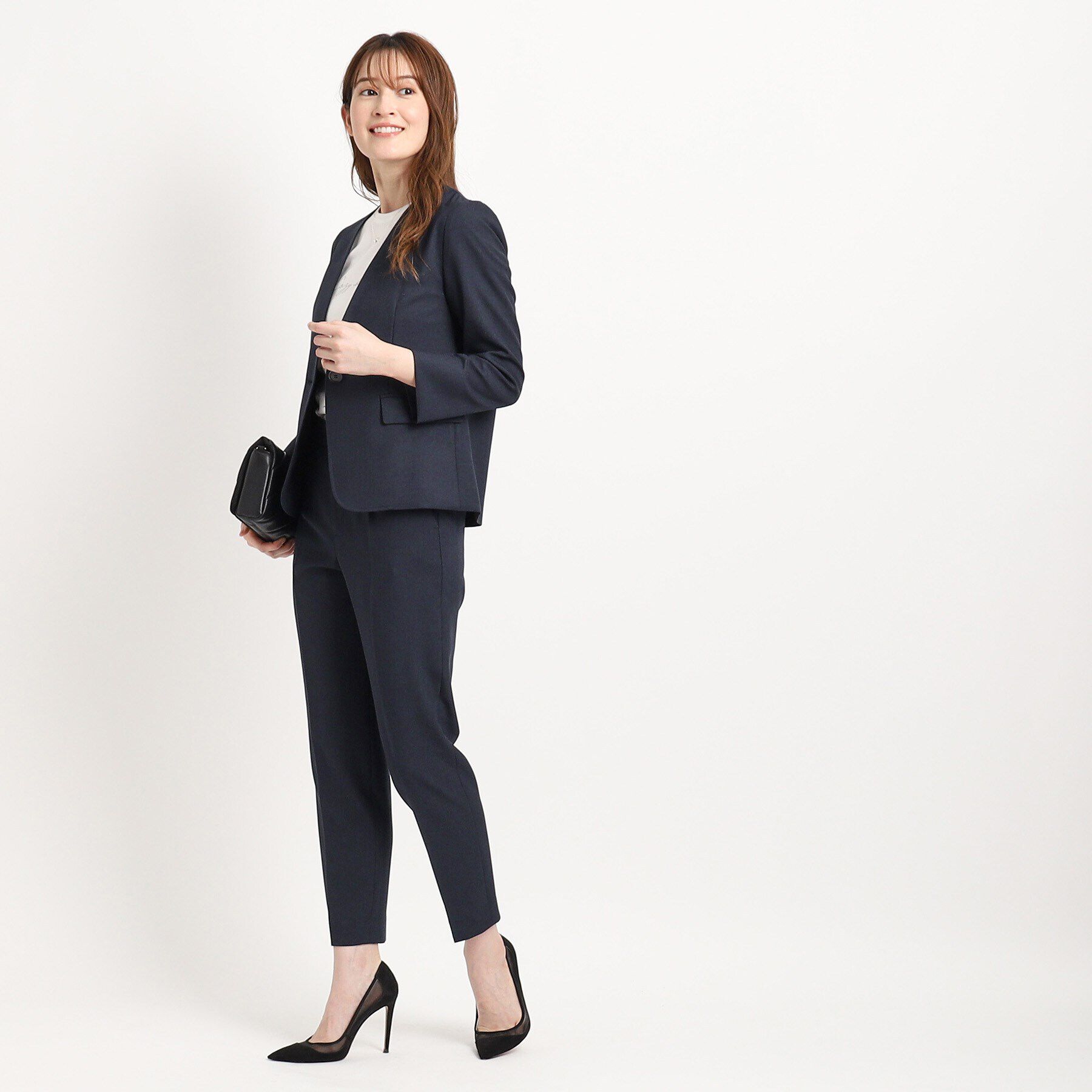 COUP DE CHANCE「【洗える／日本製／セットアップ可／通勤】すっきりしたシルエットのテーパードパンツ」|その他|