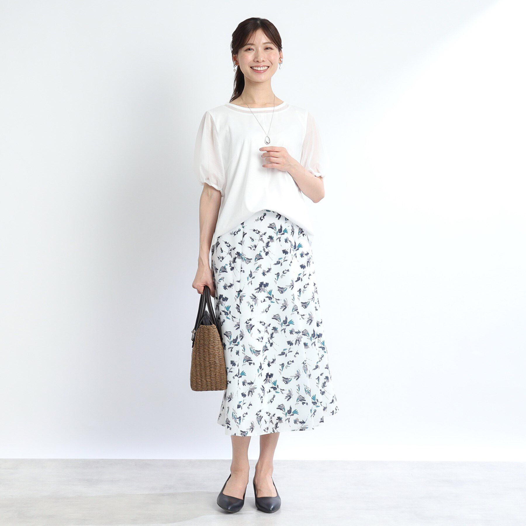 Reflect「【SALE／接触冷感／マシンウォッシュ可】シアースリーブカットソー」|Tシャツ・カットソー|