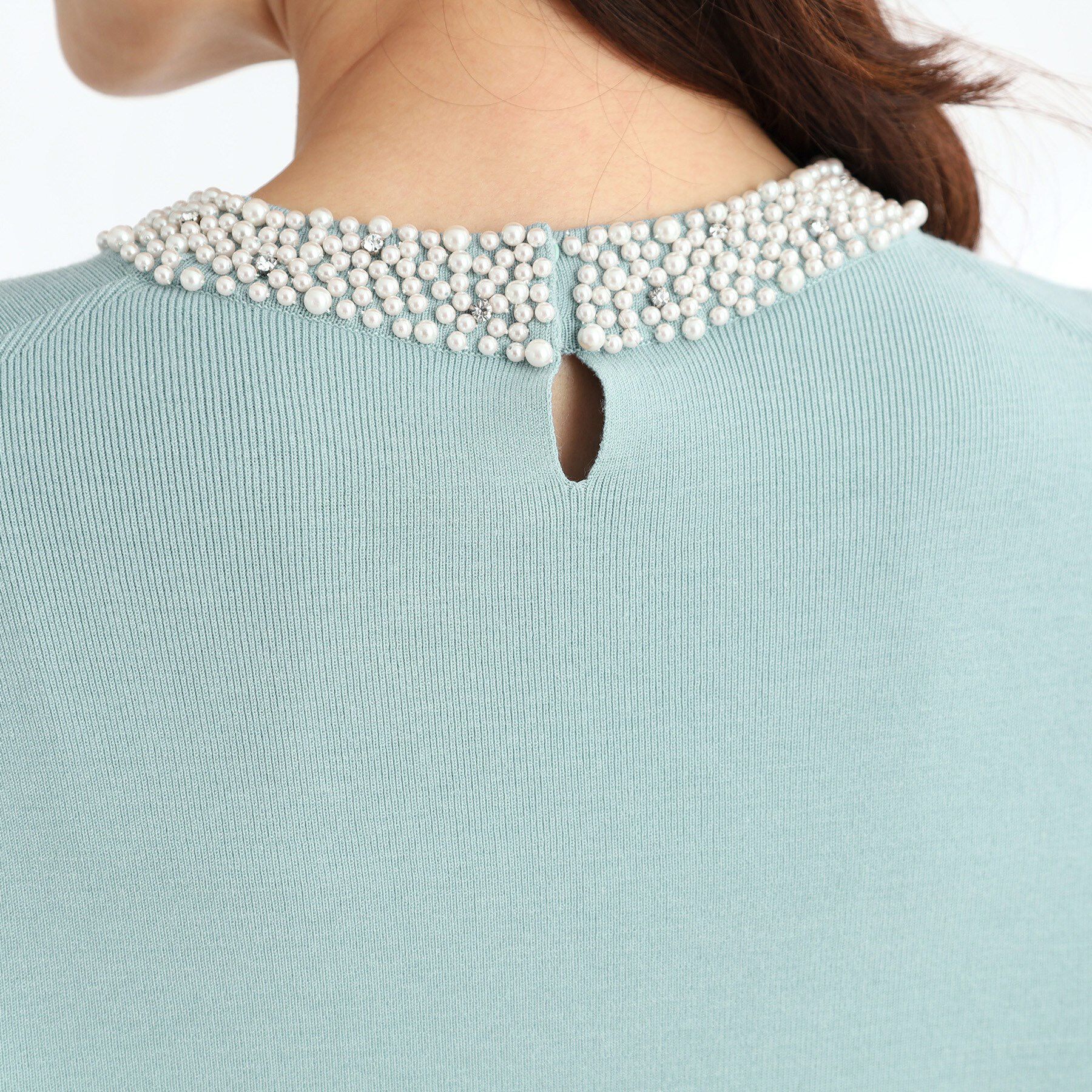 Reflect「【R‐QUALITY】パール調&times;クリスタルビジューニット」|ニット・セーター|