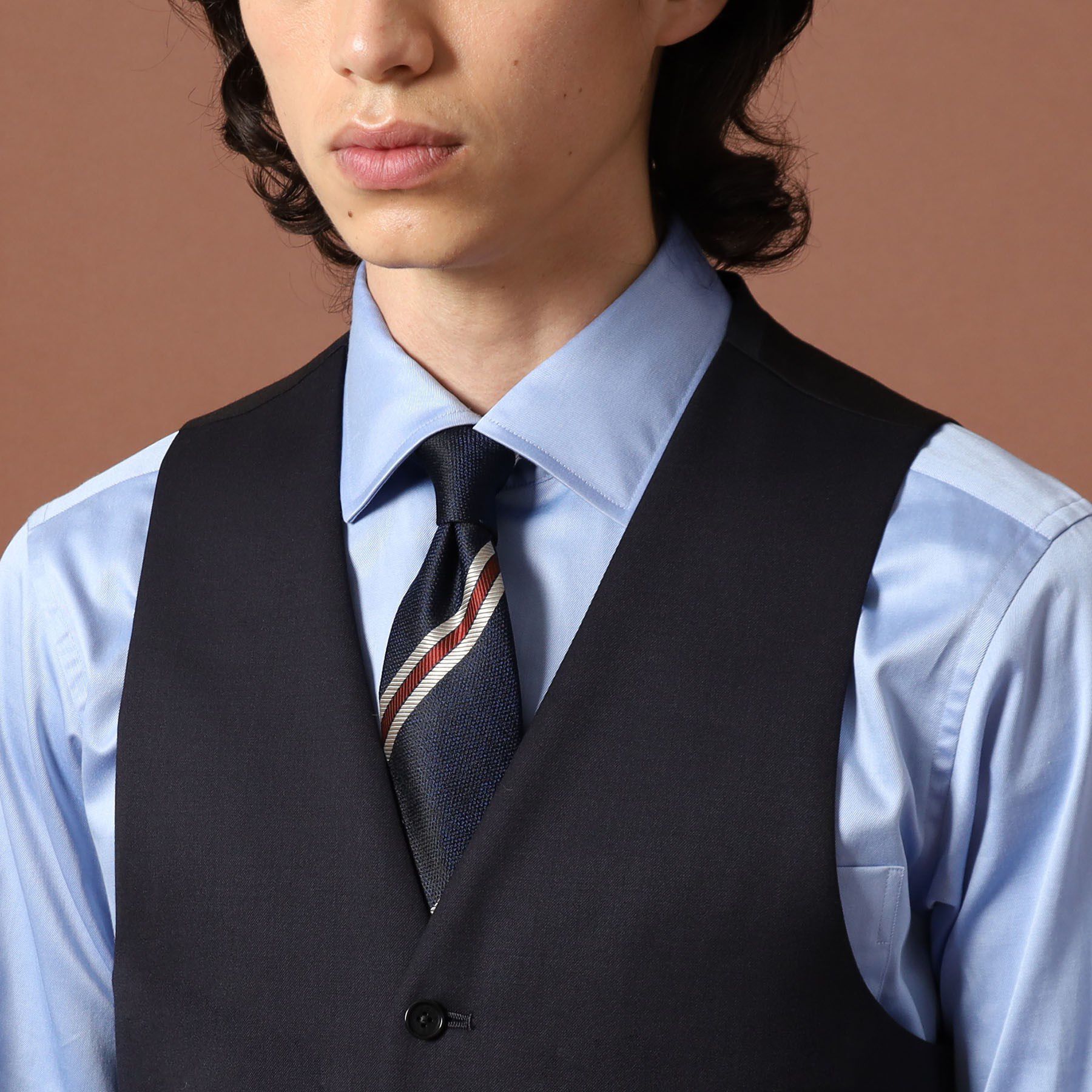 DRESSTERIOR「【セットアップ可】Super100's 3ピース ジレ」|ベスト・ジレ|