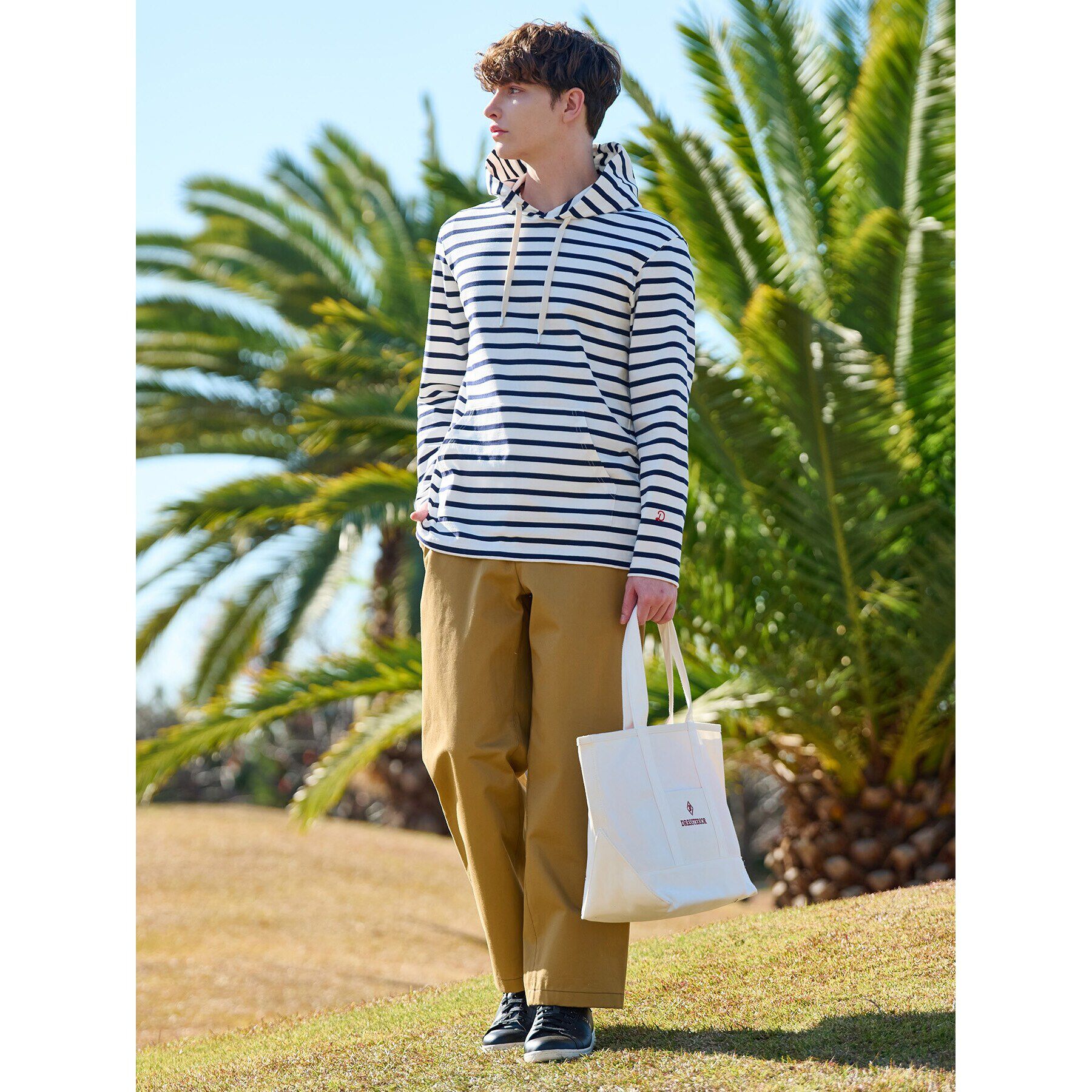 DRESSTERIOR「◆ボーダープルパーカー」|パーカー|