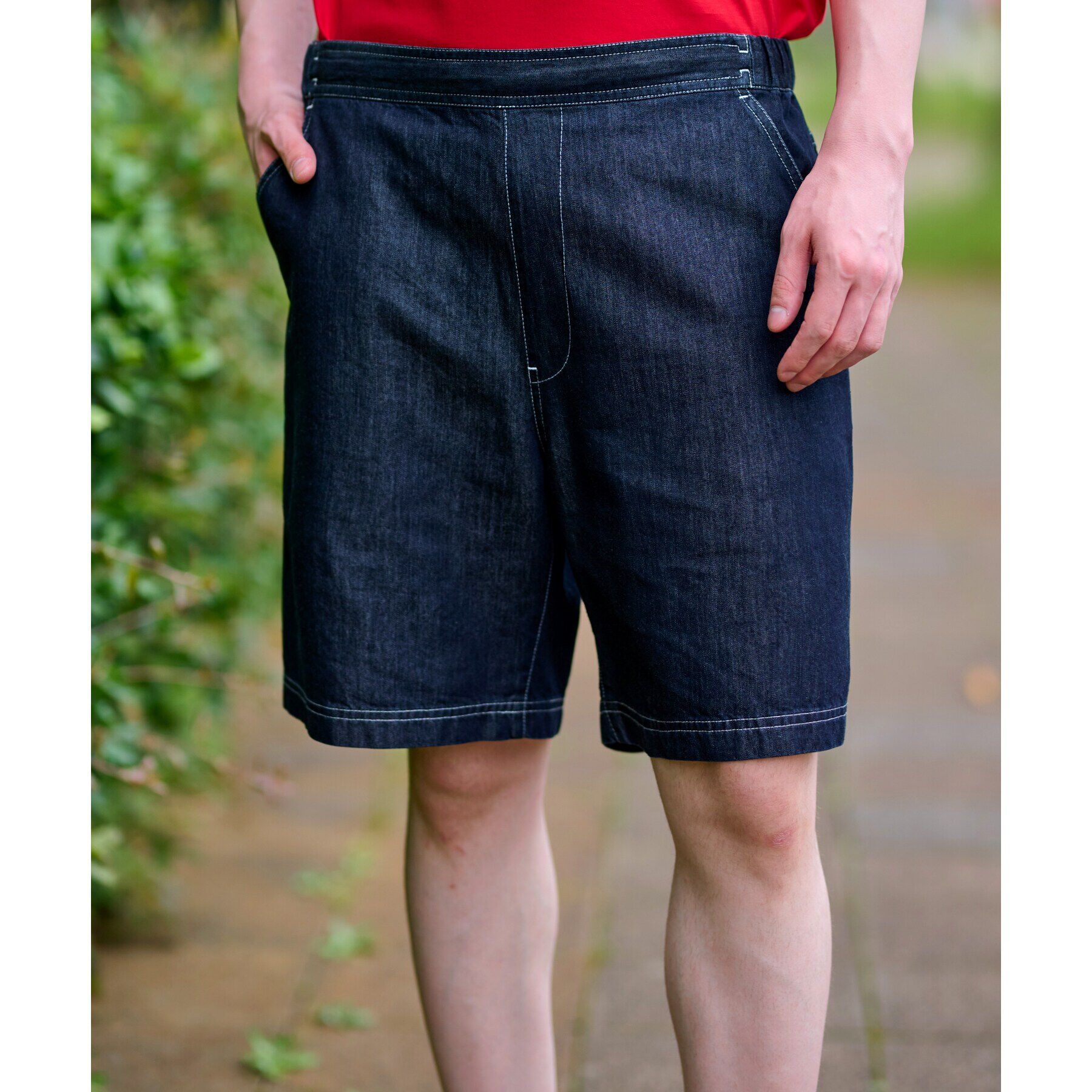 DRESSTERIOR「◆デニムショートパンツ」|その他|ネイビー(094)