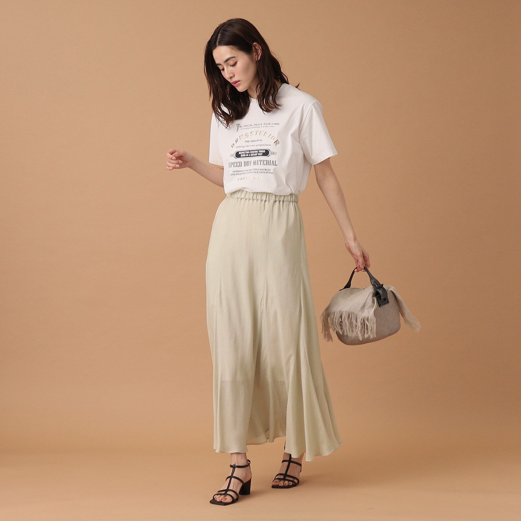 DRESSTERIOR「【洗える/大人カジュアル】キュプラフィブリルスカート」|スカート|