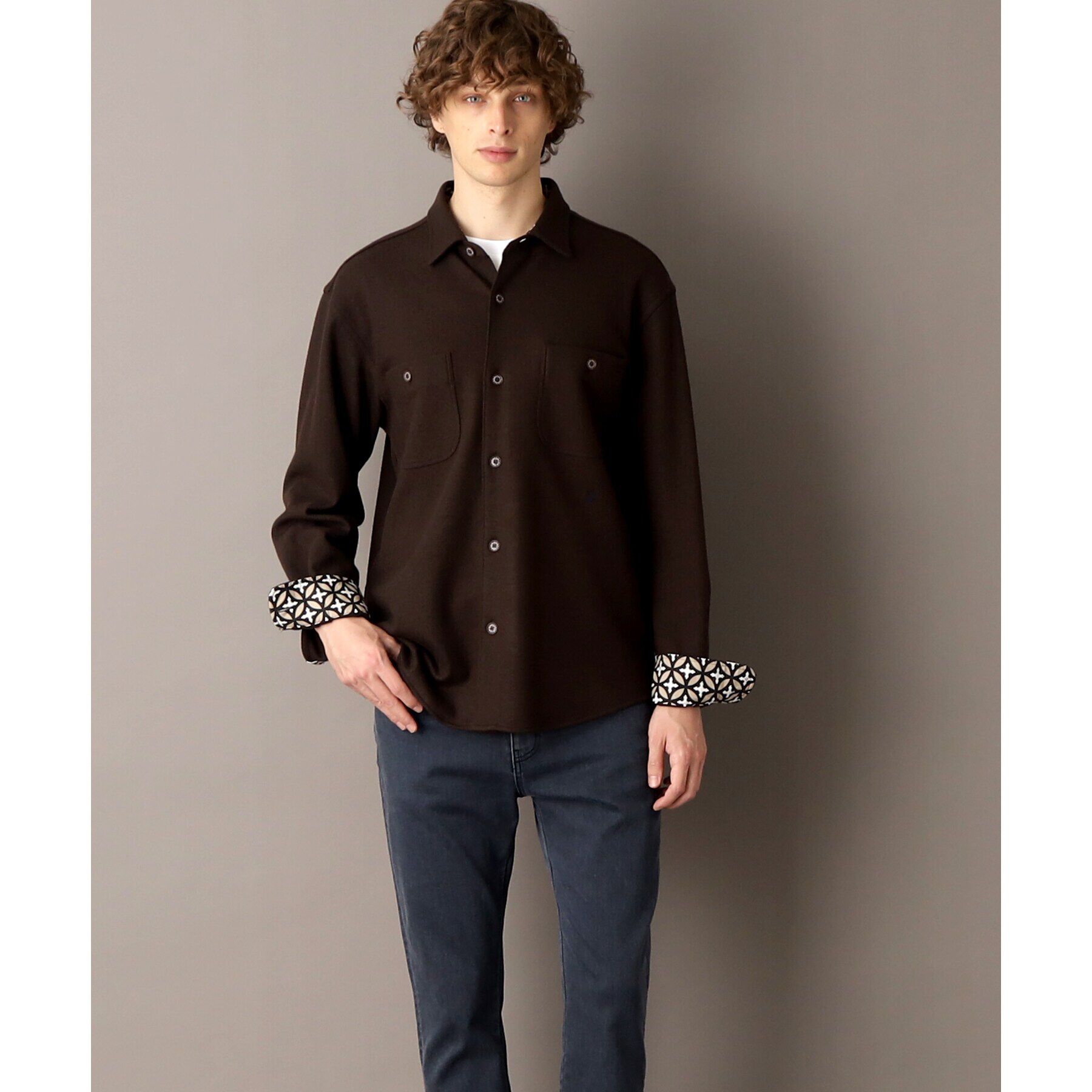 DRESSTERIOR「ニットソーシャツ」|シャツ・ブラウス|