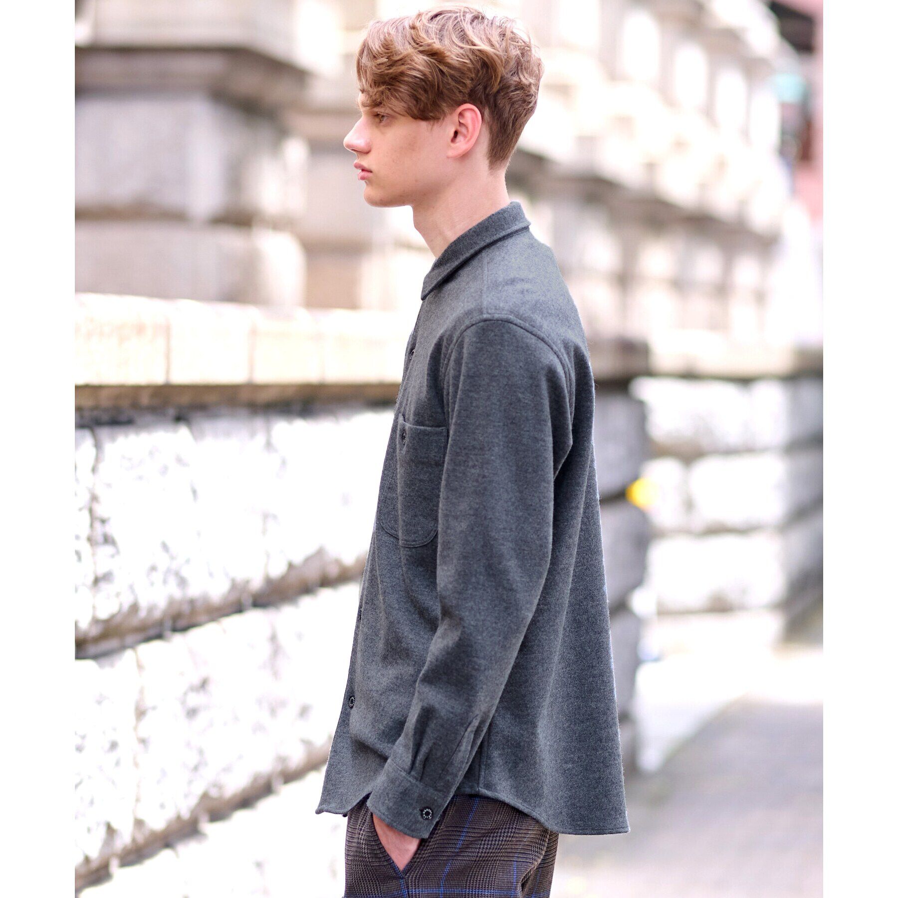 DRESSTERIOR「ニットソーシャツ」|シャツ・ブラウス|