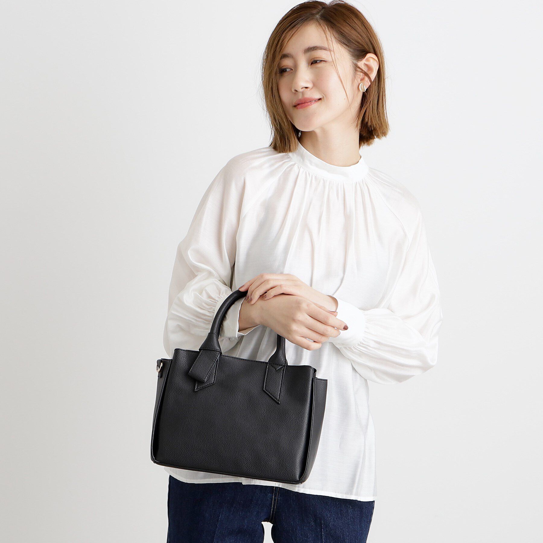 grove「ハンドルノットリボン2WAYトート【入卒対応可】」|ショルダー・メッセンジャー|