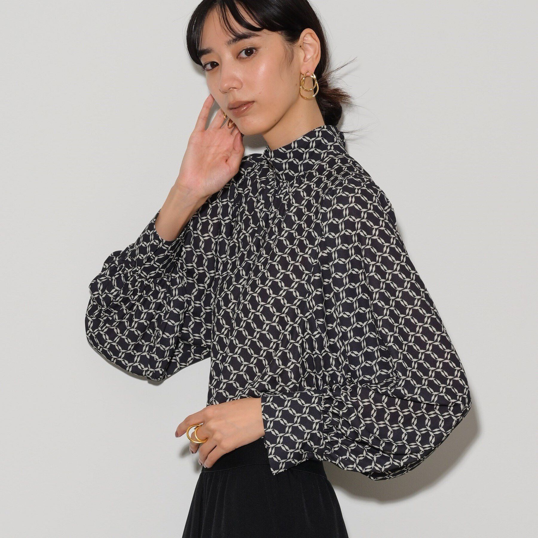 GALLEST「ヴィンテージ柄ブラウス」|シャツ・ブラウス|