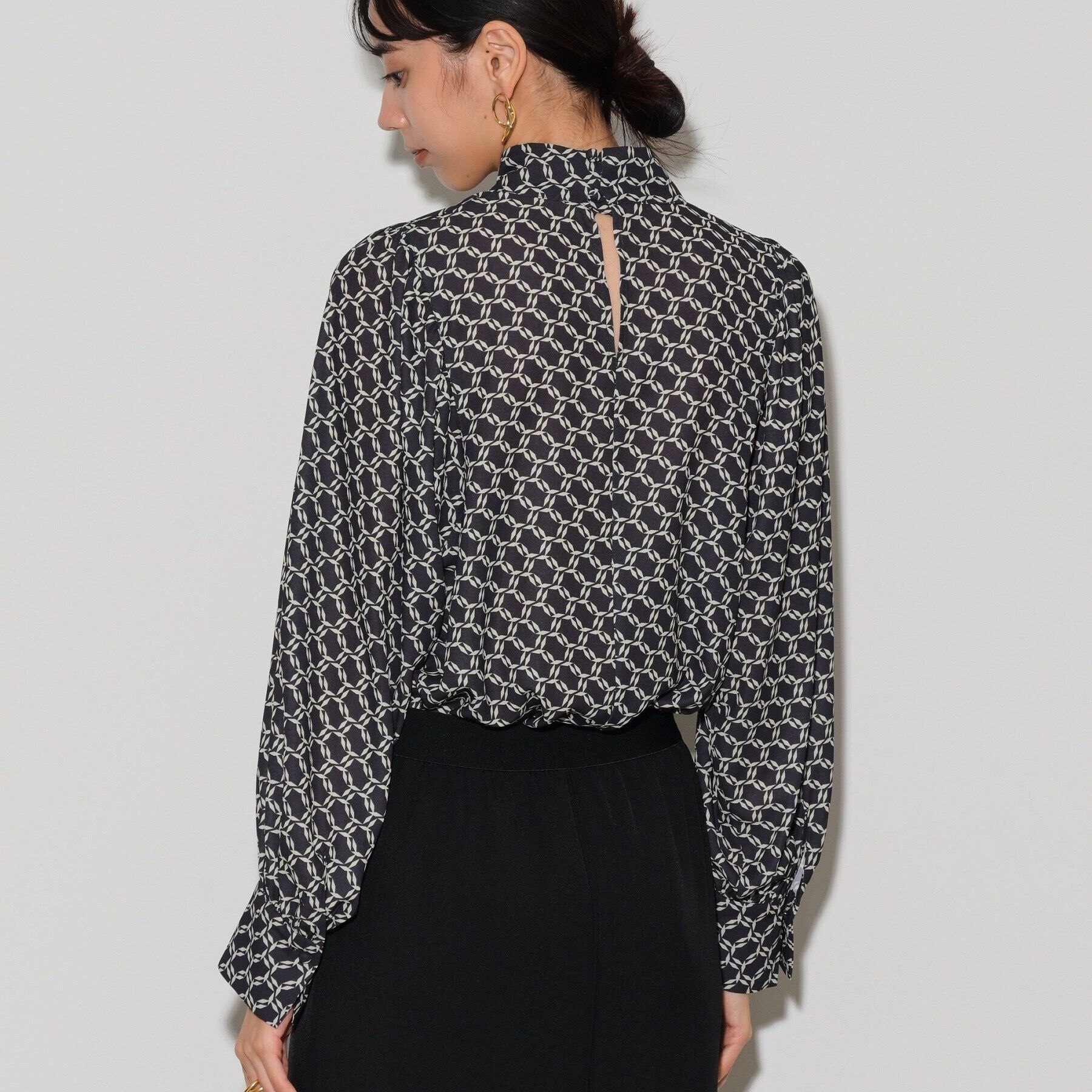 GALLEST「ヴィンテージ柄ブラウス」|シャツ・ブラウス|