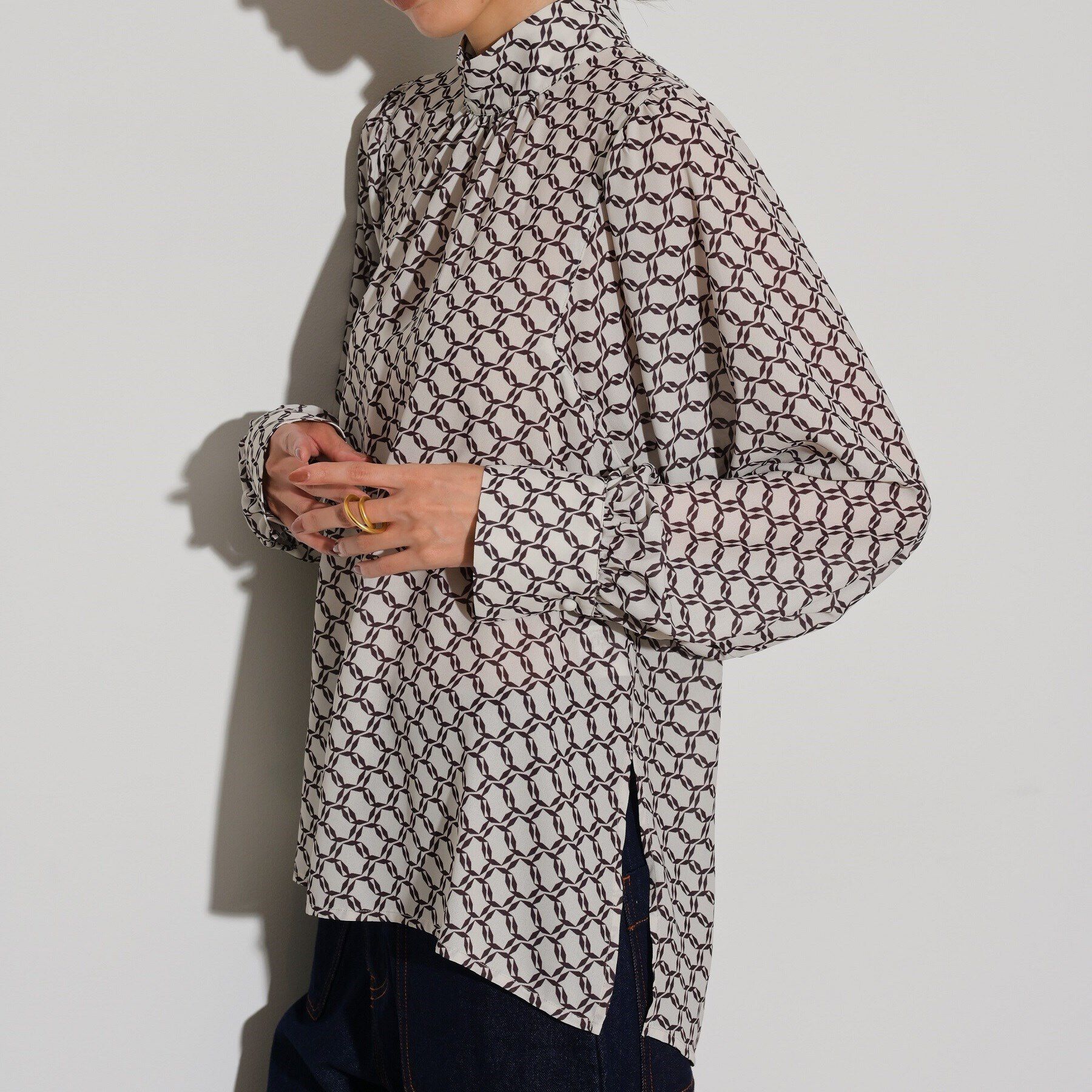 GALLEST「ヴィンテージ柄ブラウス」|シャツ・ブラウス|