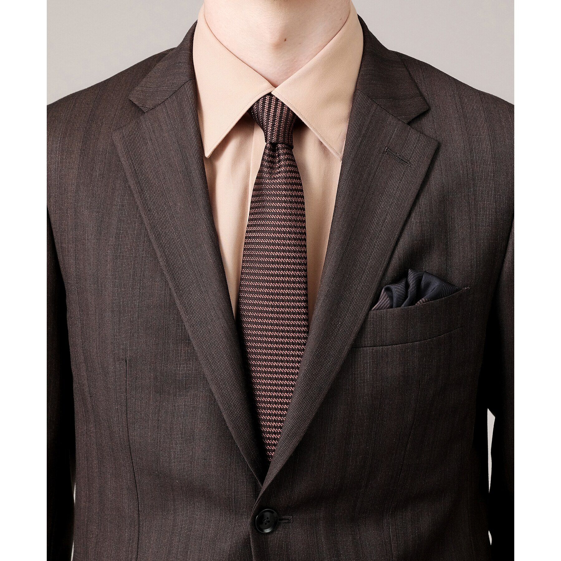 TAKEO KIKUCHI「【THE FLAGSHIP】桧垣紋 シャドーソリッド　ネクタイ」|ネクタイ・蝶ネクタイ|