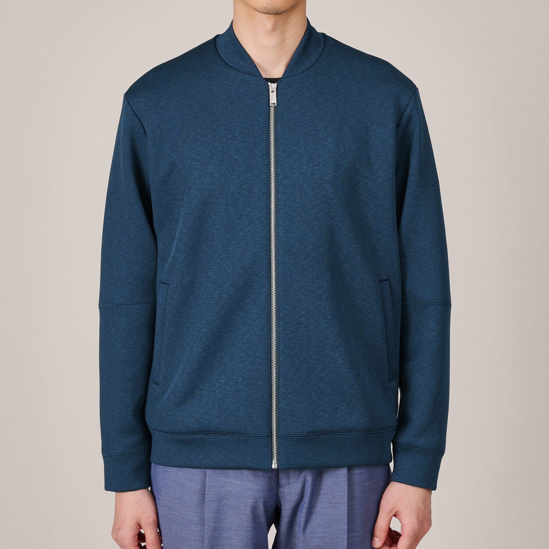 TAKEO KIKUCHI「メランジ ダンボール ジップ ブルゾン」|ブルゾン・スタジャン|