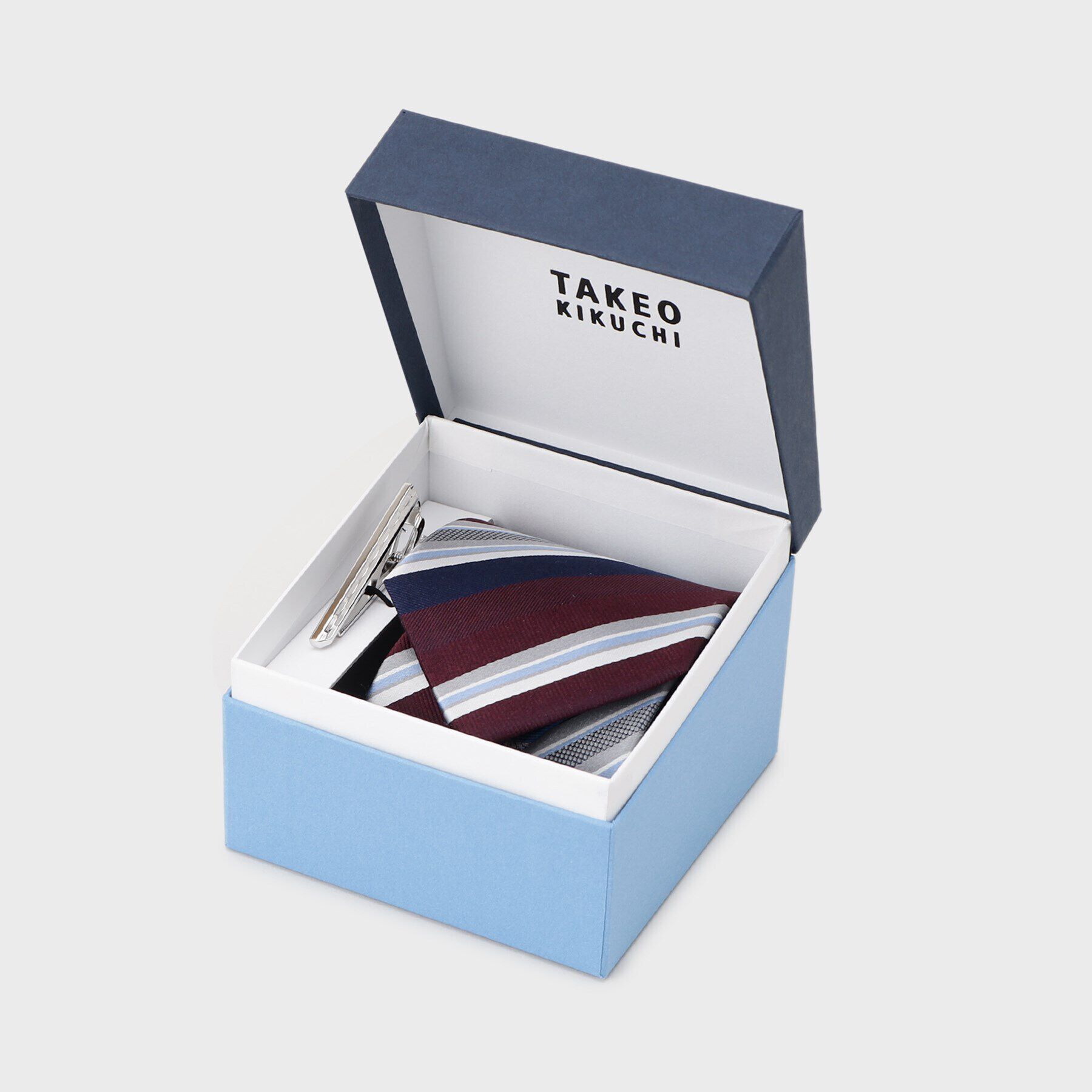 TAKEO KIKUCHI「【BOXセット】旅するネクタイ～世界編～ ネクタイ＆タイバー セット」|ネクタイ・蝶ネクタイ|