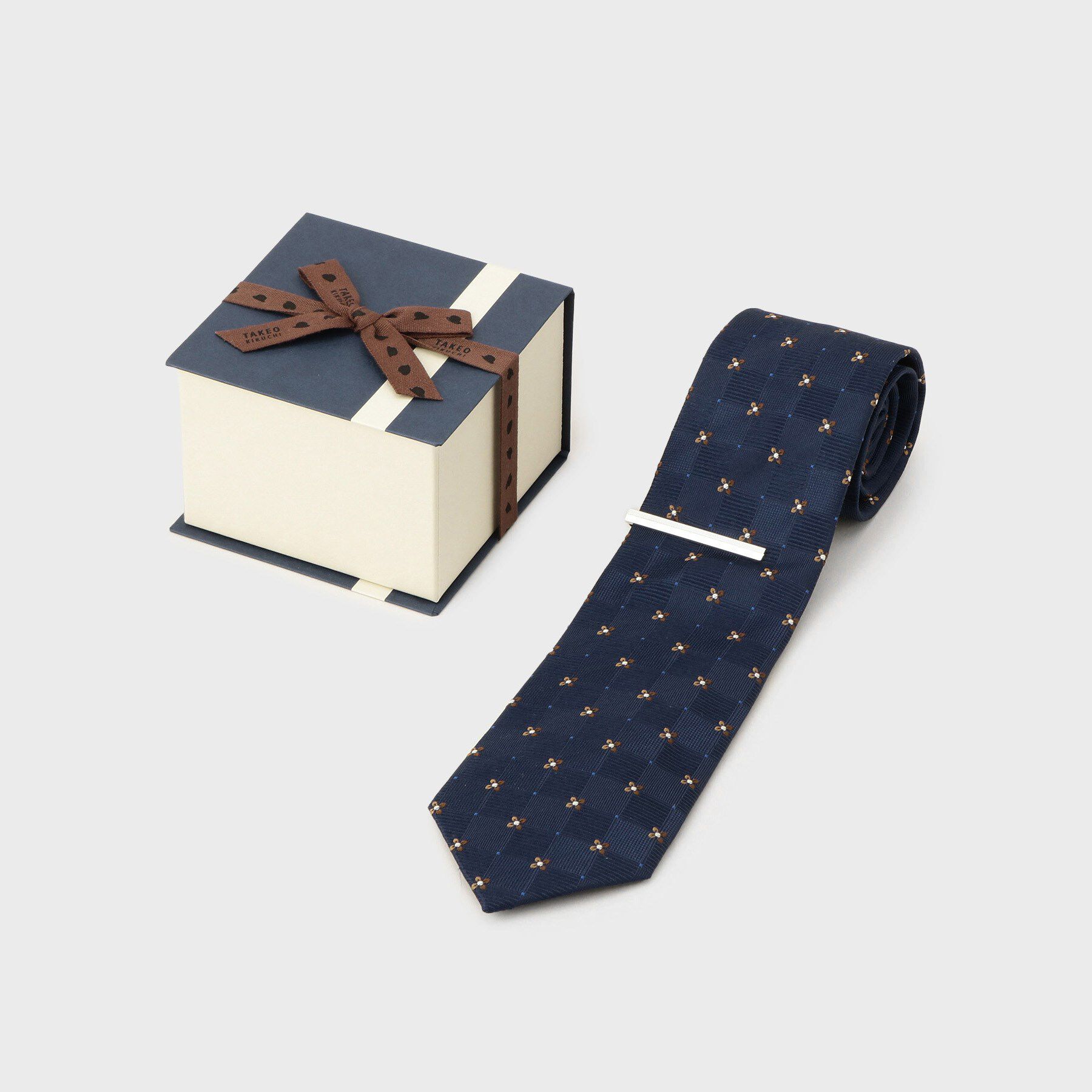 TAKEO KIKUCHI「【BOXセット】ベーシックネクタイ＆タイバー」|ネクタイ・蝶ネクタイ|