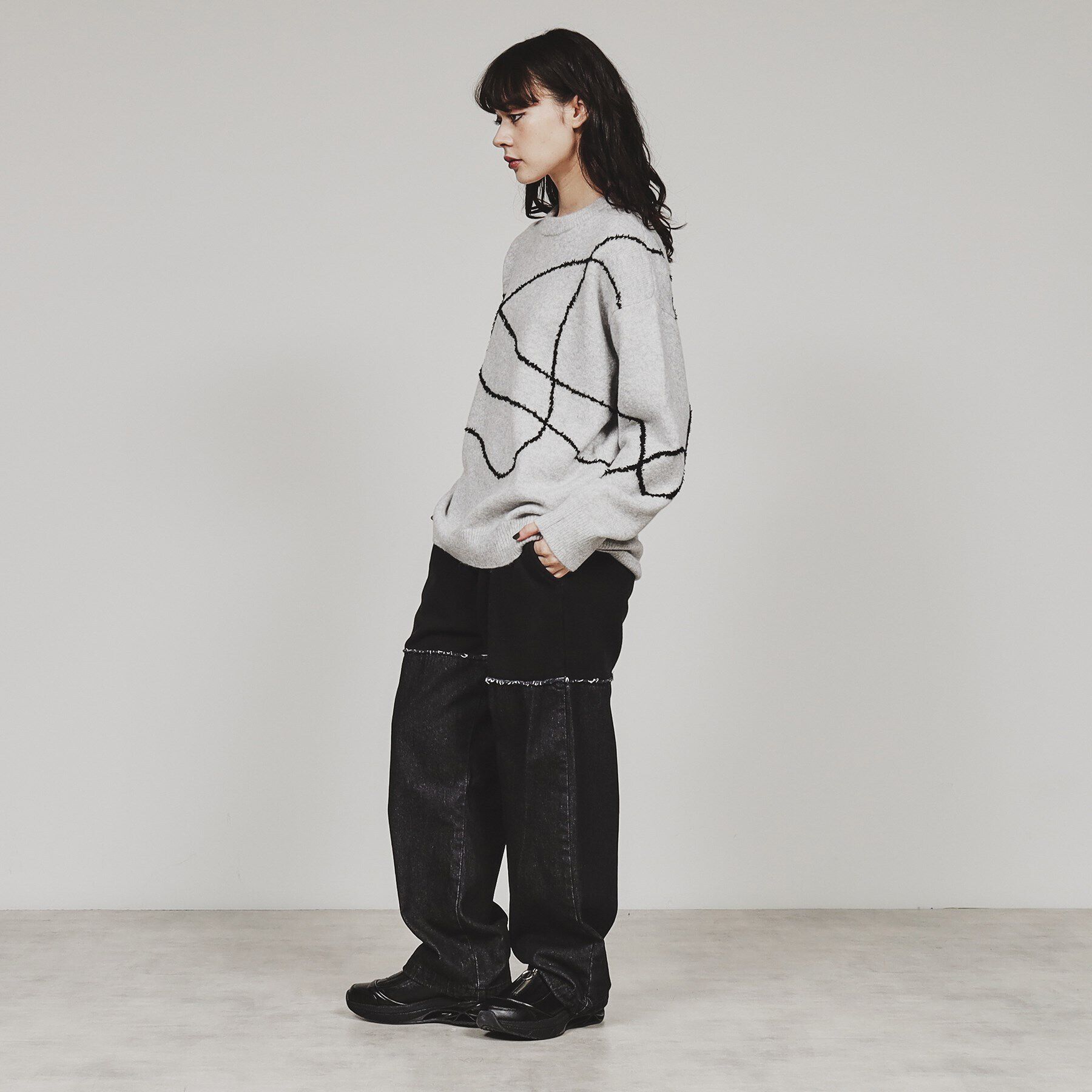 tk.TAKEO KIKUCHI「デニムコンビスウェットパンツ」|その他|