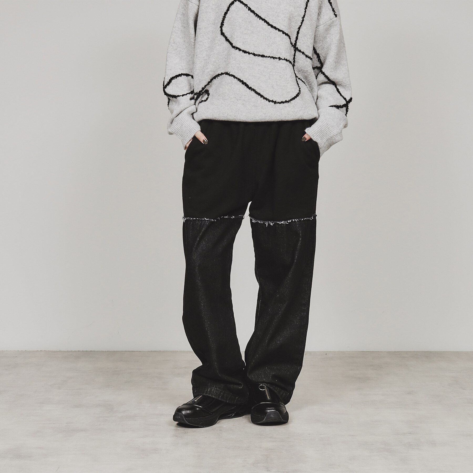 tk.TAKEO KIKUCHI「デニムコンビスウェットパンツ」|その他|